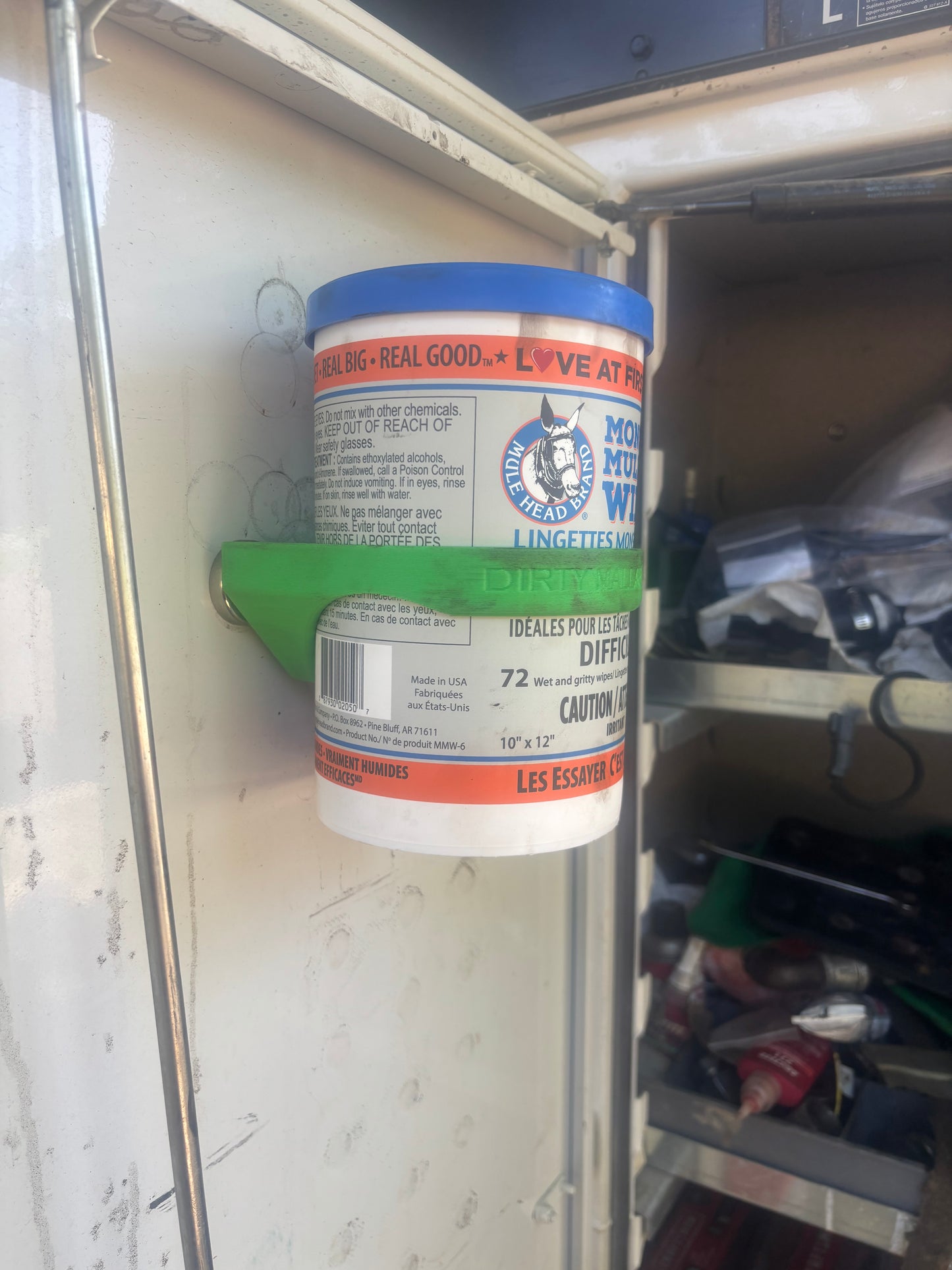 Mule Wipes / Tube of Towels Magnetic Mount
